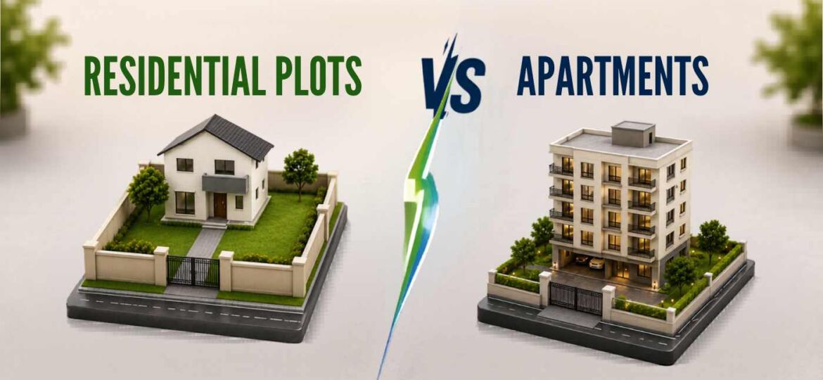 Residential Plots vs Apartments